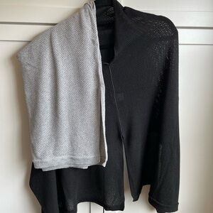 We Are Amma Black and Gray Nursing Covers